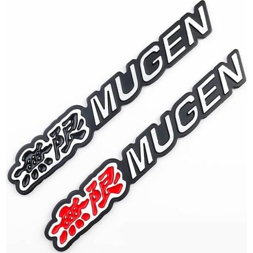2021 3D Aluminum Mugen Emblem Chrome Logo Rear Badge Car Trunk Sticker For Honda Civic Accord CRV Car Styling
