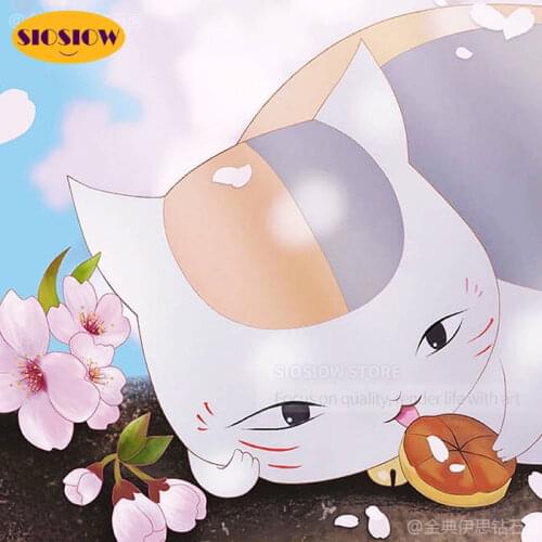 5D Diy Diamond Mosaic Rhinestone Embroidery Cat Flower Diamond Painting Cross Stitch Cartoon Cat Full Drill Decor Children Room