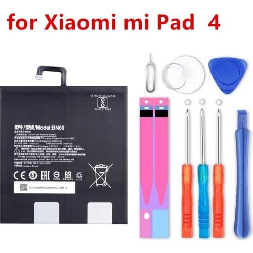 BN60 battery For Xiaomi Pad 4 for Mipad 4 bn60 for Xiao Mi Tablet Replacement+toolkit