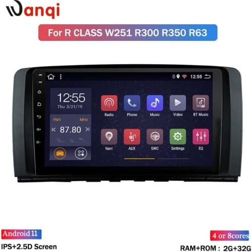 Android 8.1 Car Radio for Mercedes Benz R Class W251 R280 R300 R320 R350 R63 2006-2013 Navigation GPS Multimedia Player SWC
