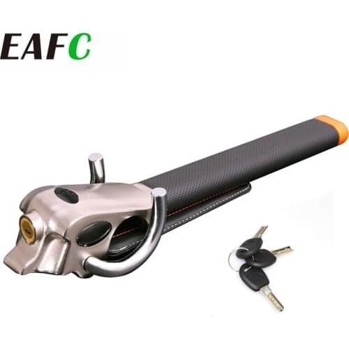 Car Steering Wheel Lock Universal Security Car Anti Theft Safety Alarm Lock Retractable Anti Theft Protection T-Locks