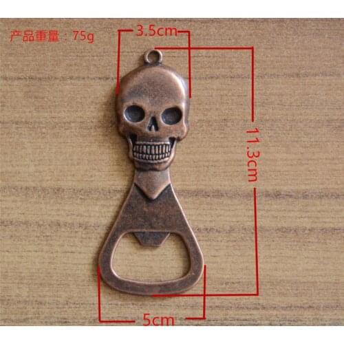 FREE SHIPPING Creative Zinc Alloy Mounted Skull Bottle Opener Kitchen Pub Bar Beer Opener Bars 100 pcs/sets