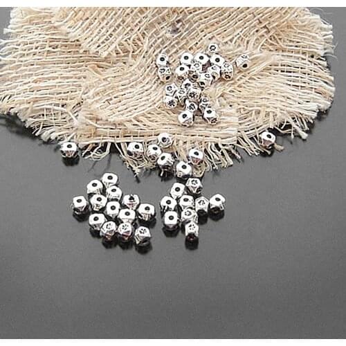 20532)200PCS 3x4MM Antique Style Zinc Alloy Faceted Spacer Beads Bracelet Beads Jewelry Findings Accessories