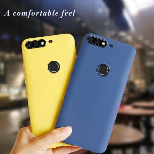 For huawei Y7 2018 case soft tpu matte phone cases for huawei Y7 prime cover 2018 LDN-L21 LDN-LX2 LDN-TL10 silicone case slim