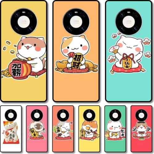 Lovely Plutus cat Phone Case For Huawei mate 40 30 10 20 40 8 9 Lite Z Pro RS black cell shell