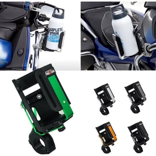 Motorcycle Guard Drinking Cup Bracket Holder Crash Bar Water Bottle Mounted For BMW R nine T R1200GS ADV LC F850GS For Universal