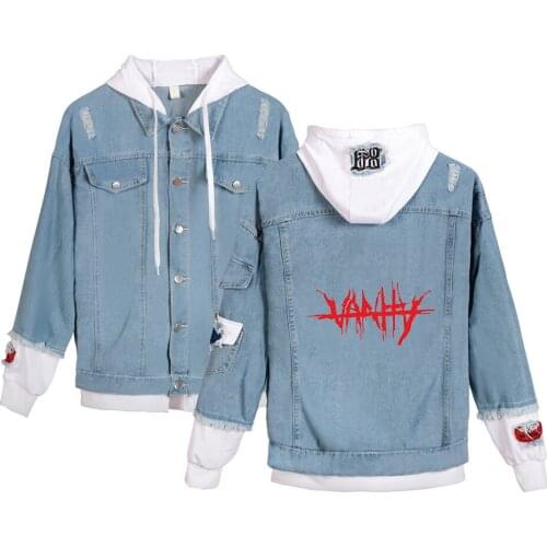 Juice Wrld Denim Jean Jacket Popular Stitching Tracksuit Coat Men Clothing Hit Hot Sweatshirt Fashion Drop Shopping Clothes