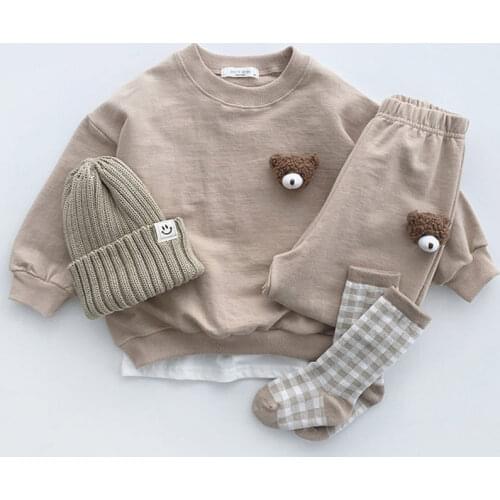 Kids Clothes Baby Boys Costume Long sleeve Hooded Tracksuit Tops Pants Children spring Boys Outfits Baby Set infantil Newborn