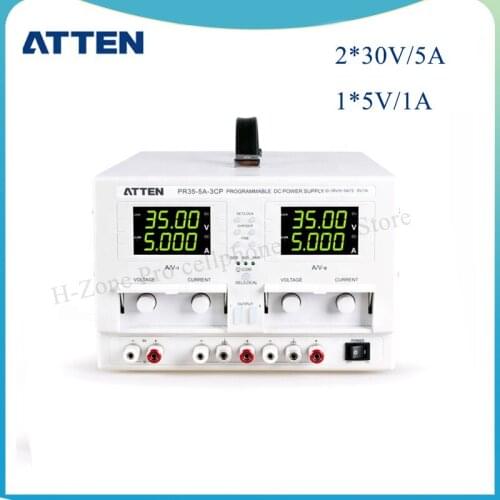 Lab DC power supply ATTEN PR35-5A-3CP 0-5A 355W digits displayThree Channels High Accuracy Programmable
