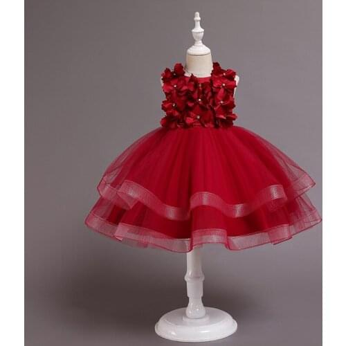 Children Tutu Princess Birthday Party Summer Dress Prom Wedding Bridesmaid Evening Gown Vestidos Baby Girls Clothes 10 Years