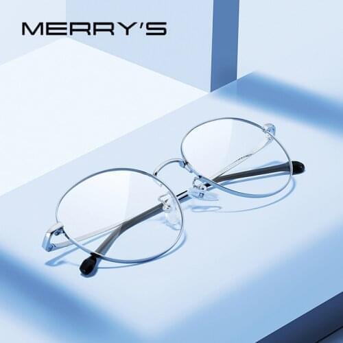 MERRYS DESIGN Retro Round Glasses frames For Men Women Ultralight Eyewear Vintage Prescription Eyeglasses Optical Frame S2049