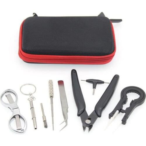 DIY Tool Kit Coil jig Tweezers Pliers for RDA RTA Atomizer Rebuilding Coil Jig Packing Electronic Cigarette Accessories Tool kit