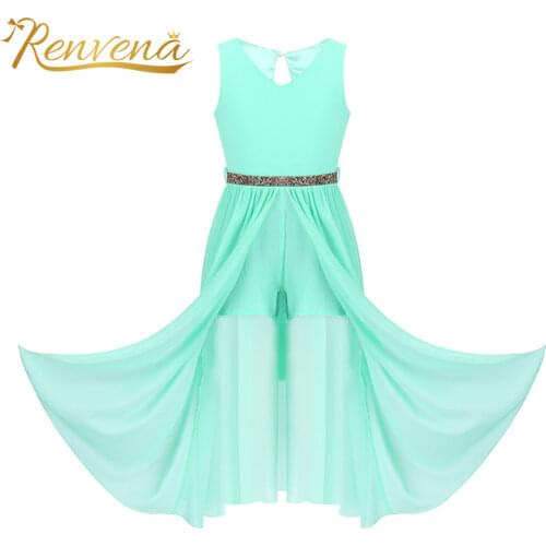 Petites filles robes Girls Romper Maxi Dress Flower Girl Dress Wedding Party First Communion Dress for Girls Kids Summer Dresses