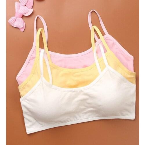 Girls' brassiere suspenders growing primary school students small waistcoat without steel ring, children waistcoat with inserts