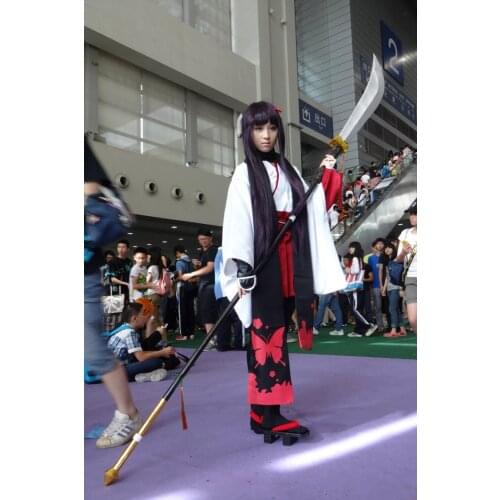 Full Set Anime costume Inu x Boku SS Shirakiin Ririchiyo Atavistic Cosplay Christmas Costume Party Costume Dress With wig shoes