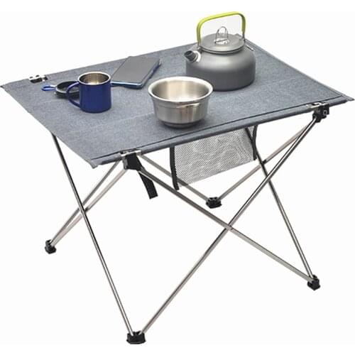 Outdoor Camping Table Portable Foldable Desk Furniture Computer Bed Ultralight Aluminium Hiking Climbing Picnic Folding Tables