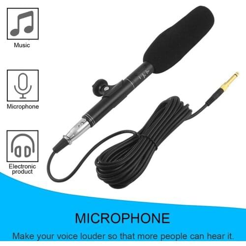 Professional Vioce Recording Broadcast Stereo Condenser Conference Interview Microphone For DSLR SLR Camera microfone