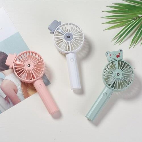 Hand held USB Mini Folding Spray Humidifying Fan DC 5V 4W Portable Desktop Mist Cooling Fans Rechargeable