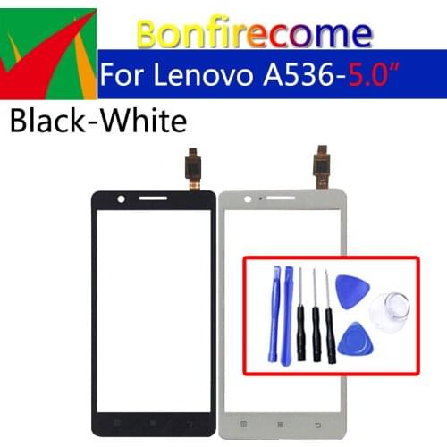 Touchscreen For Lenovo A536 536 Touch Screen Digitizer LCD Display Front Glass Panel Sensor Replacement 5.0 inch