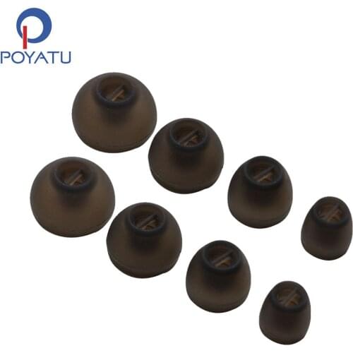 POYATU For Sennheiser Momentum Earbuds In Ear Earphone Tips Headphone Silicone Eartips Ear Sleeves Ear Tips Earbuds 4 Pairs/Lot