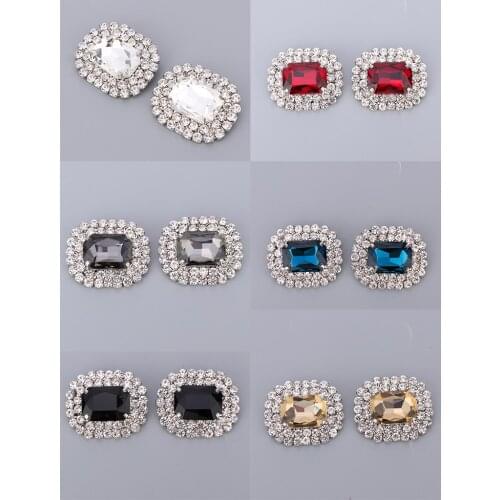 Women Rhinestones Shoe Clips Buckle Decorative Wedding Party Shoe Accessories Shoe Charms Decorative Shoe Jewelry