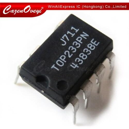 10pcs/lot TOP233PN TOP233P TOP233 DIP-7 TOP233GN TOP233G SMD-7