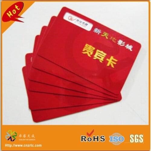 200pcs/lot) both side printing glossy surface effect plastic pvc name card,VIP name card,plastic name card