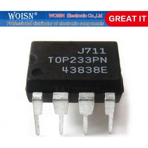 5pcs/lot TOP233PN TOP233P TOP233 DIP-7 TOP233GN TOP233G SMD-7