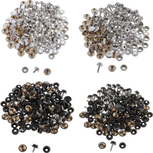 50 Pack Marine Boat Cover Snap Button Fastener Kit, Canvas Screws Snaps Buttons