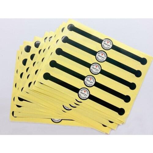 500pcs/lot Black Thank You Strip Paper Sticker Adhesive Gift Stickers Baking Gifts DIY Seal Stickers free shipping
