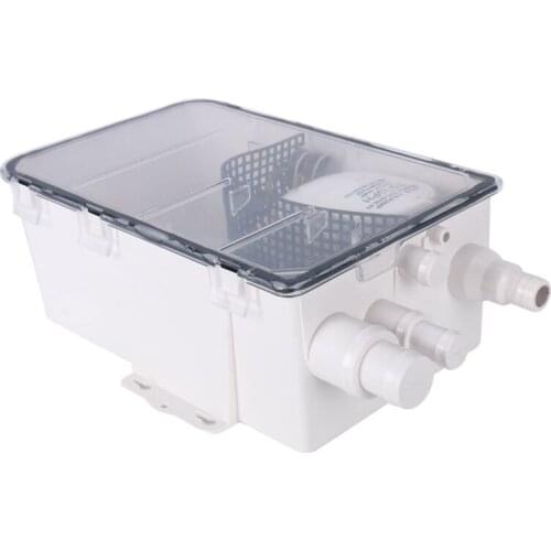 750 GPH Shower Sump Pump 12V Automatic Bilge Shower Drain Pump System Multi Port Marine Drain Kit System