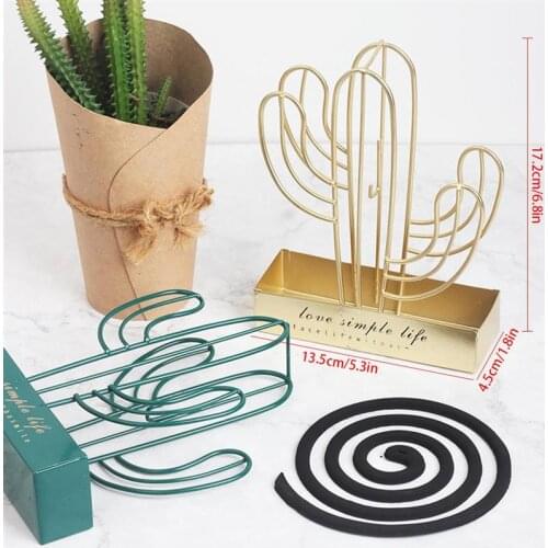 Insect Mosquito Coil Holder Mosquito Coil Frame Elegant Home Decoration Cactus Mosquito Killer Repellent Support Anti Moustique