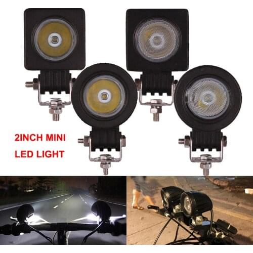 10W LED Work Light Driving Headlight 12V 24V 2Inch Mini Car Auto Truck ATV Motorcycle 4WD UTE Tractor Bicycle Indicator Fog Lamp