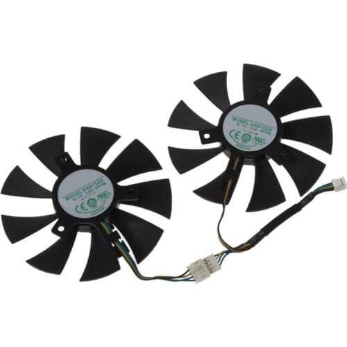 GA91S12H 85mm 12V 0.35A 4Pin VGA Fan Replacement Graphics Card Cooling Fan for HIS RX 470 RX474 RX570