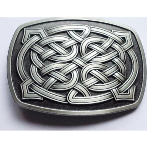 Keltic Knot Tinity Cross Belt Buckle Germanic Style
