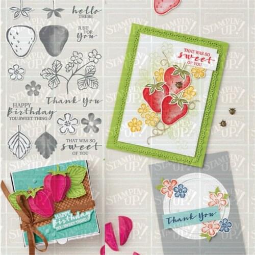 Strawberry Metal Cutting Dies and Stamps For Scrapbooking Practice Hands-on DIY Album Card Handmade Tools