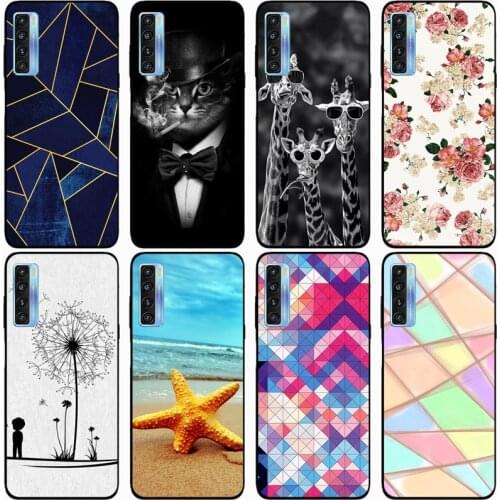 Fashion Soft silicone TPU Back Cover For TCL 20S 5G Phone Funda Case For TCL 20 Lite for TCL 20 Lite Plus Cute Cartoon Case