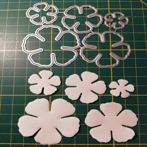 Cutting Dies for Card Making, Five Petal Flower Metal Cutting Dies Stencil Scrapbooking DIY Album Stamp Paper Card Embossing Cra