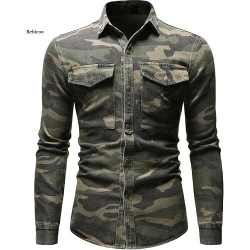 Мужские джинсовые рубашки Rebicoo China At AliExpress