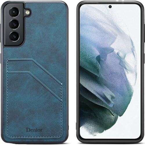 Luxury Fashion Shockproof Credit Card Holder Flip Wallet Leather Cell Phone Case For Samsung S21 Plus Back Cover Fundas Coque