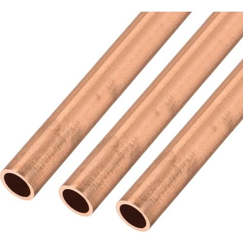 Uxcell 3 Pcs Copper Round Tube 6mm 7mm 8mm 9mm 10mm OD 1mm Wall Thickness 300mm Long Straight Pipe Tubing
