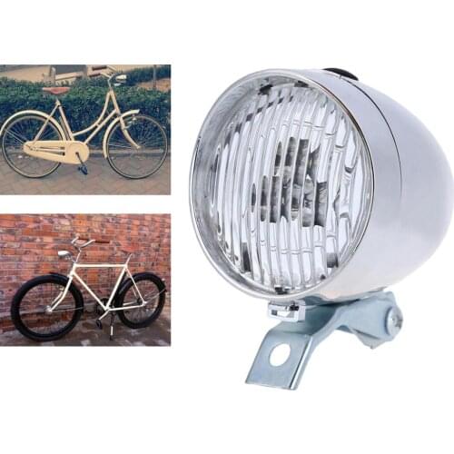 Bike Light Super Bright 3 LED Bicycle Front Lights 2 Mode Bicycle Headlight Vintage Old Style Bicycle Headlight