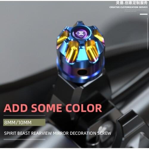 Nk150 Rearview Mirror Screw Modified Accessories Electric Motorcycle Decorative Screw for Suzuki Gw250 Reflector Screw Plug