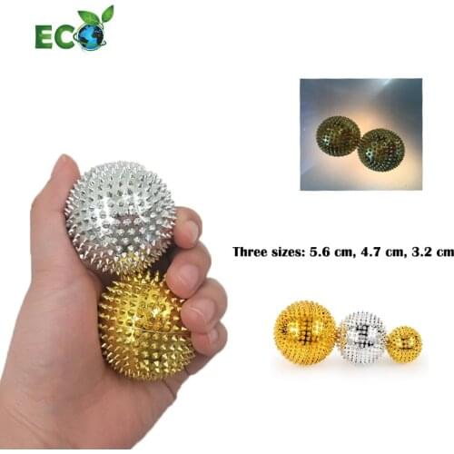 LEMONWALD Fitness Ball Magnetic Therapy Massager Magnet Hand Acupuncture Ball Acupoint Needle Massage Men Women Pressure Relief