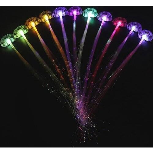 30Pcs Party Hair Light Christmas Luminous Led Hair Clip Accessory Gifts For The Christmas Glow Hair Braid Headband