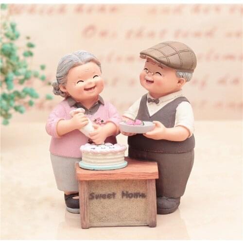 7- Love Is Accompanied By Cake Furnishingold Manold Woman Old Mangranddad and Grandma Valentines Day Home Decor Christmas Gift