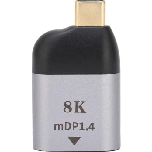 8K Adapter USB‑C to Mini DisplayPort Adapter 8K High Resolution Mini High Adaptation Audio Video Transmission Connector