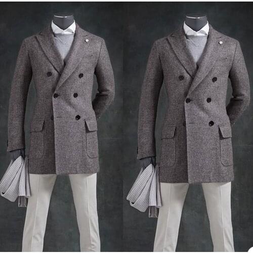 England Style 2021 New Design Blazer Suit Top Mens Streetwear Skinny Fashion Thick Cocktail Party Male Outfit