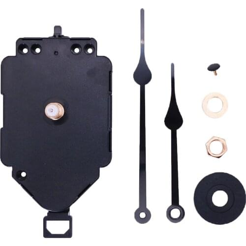 Mute Sweep Quartz Wall Clock Movement Kits with 2 Long Pointers for DIY Repair Accessories