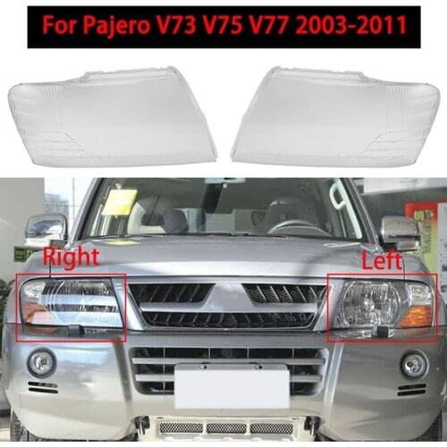 For Mitsubishi Pajero V73 V75 2003-2011 Car Headlight Cover head light lamp Transparent Lampshade Shell Lens Glass